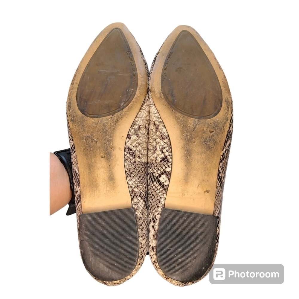 Corso Como Womens Gray Python Embossed Snake Prin… - image 7